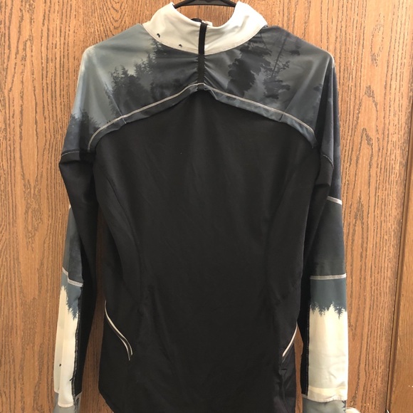 Icyzone Women’s Workout Track Jacket Activewear 1/2 zip running clothes size L - Picture 4 of 8